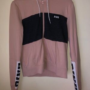 PINK zip-up sweater (s)